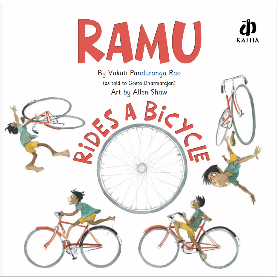 ramu rides a bicycle front cover